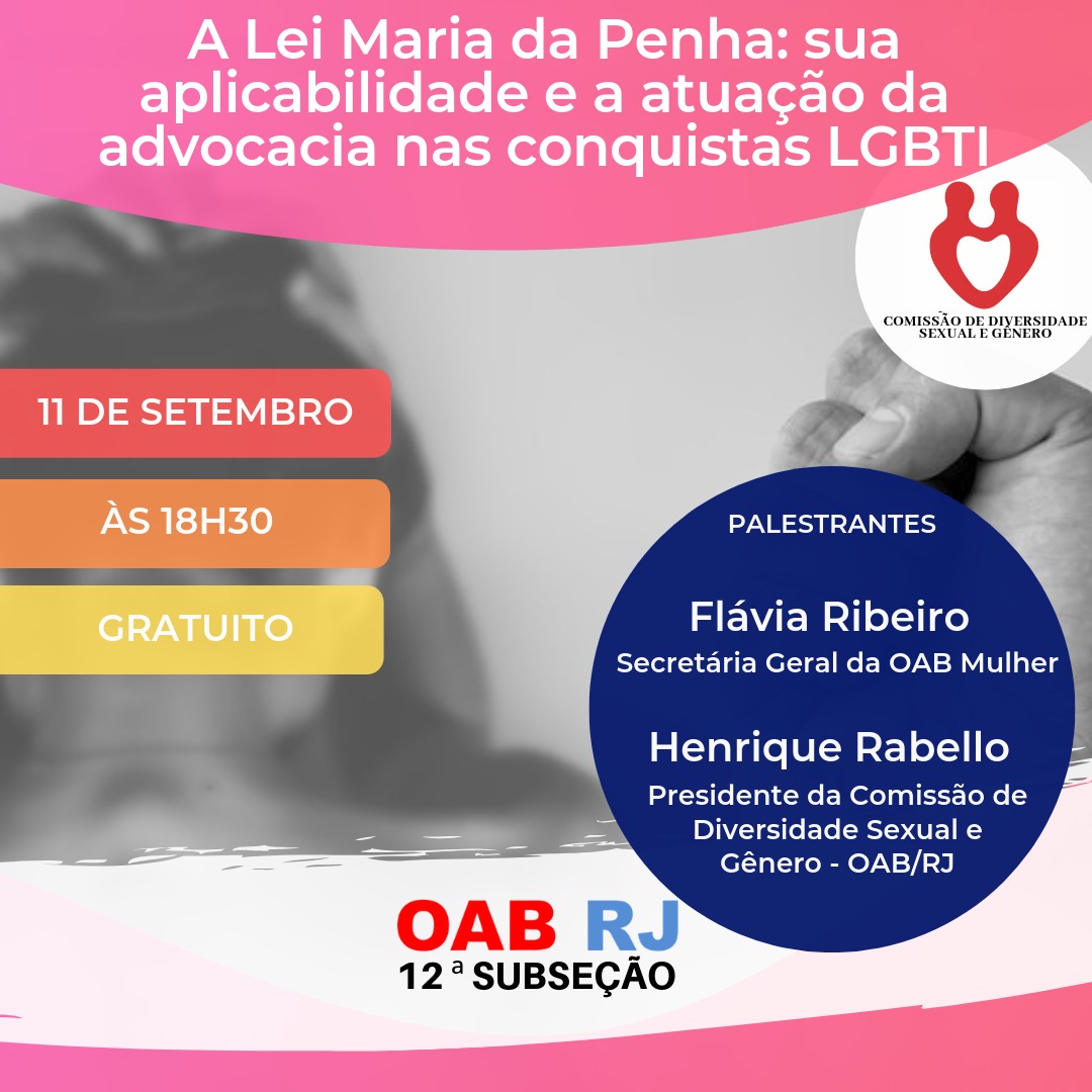 A Lei Maria da Penha: sua aplicabilidade e a atuação da advocacia nas conquistas LGBTI