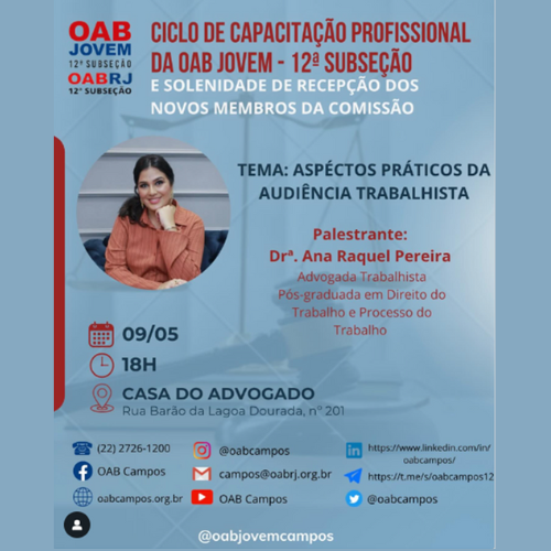 OAB-JOVEM: Ciclo de Capacitação Profissional 