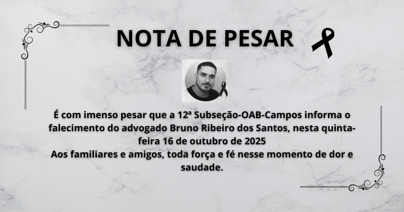 Nota de falecimento