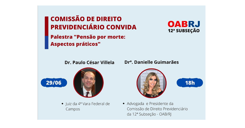 Palestra da Comissão de Direito Previdenciário no Auditório Dr Hécio Bruno na Casa do Advogado