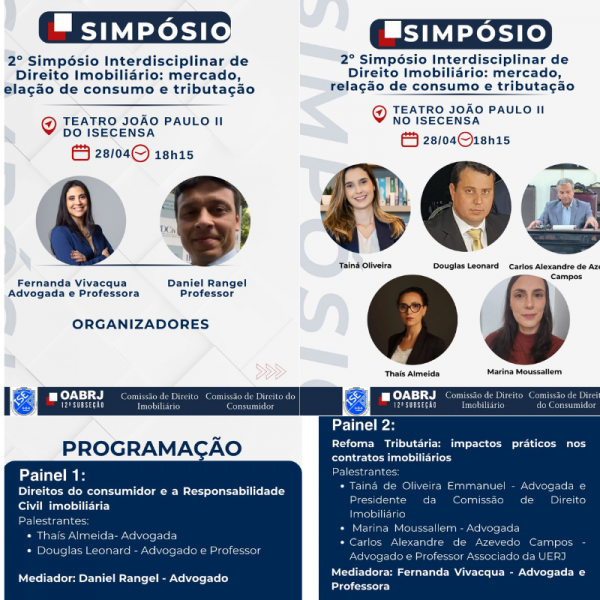 Evento: 2º Simpósio Interdisciplinar de Direito Imobiliário