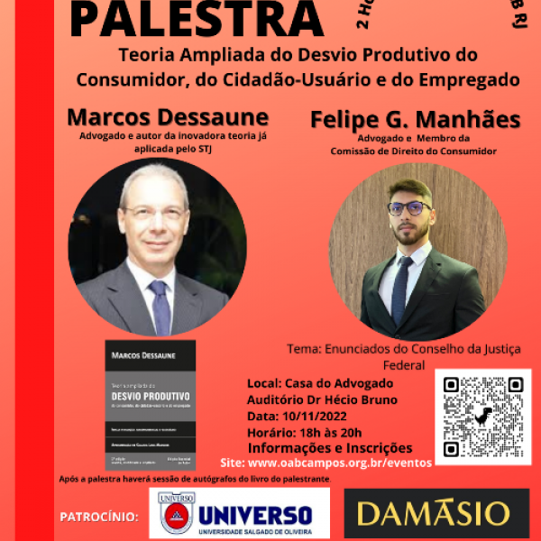 PALESTRA: Teoria Ampliada do Desvio Produtivo do Consumidor, do Cidadão-Usuário e do Empregado