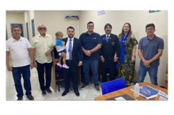 Vice-presidente da 12ª Subseção recebeu o governador do Rotary Club do Distrito 4751, Helvio Pichamone e sua esposa Christiane Lemos