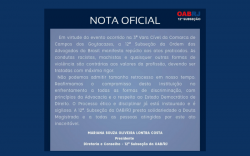 Nota Oficial