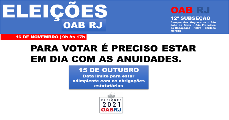Eleições na OAB/RJ