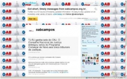 OAB-Campos lança twitter