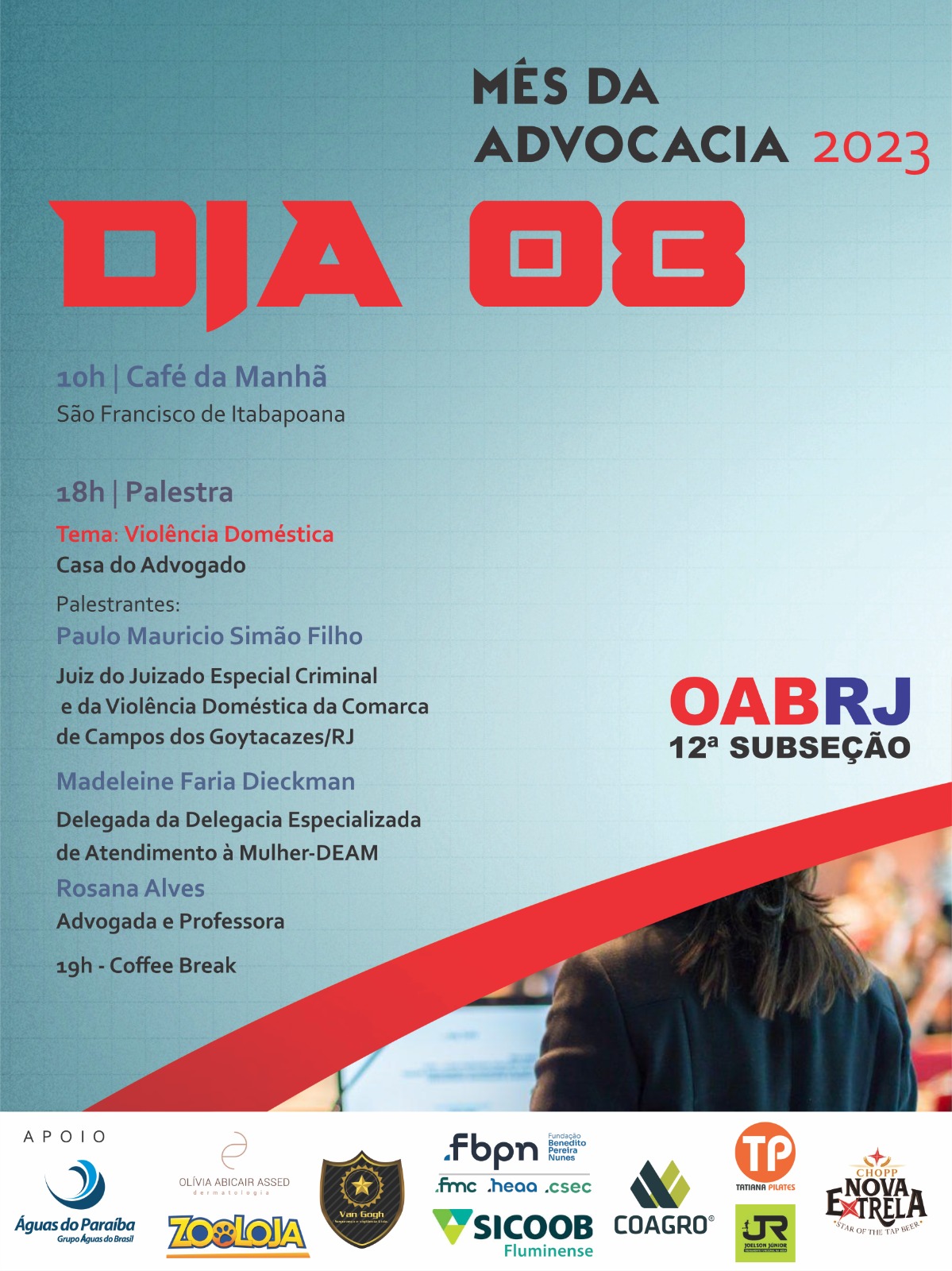 CAFÉ DA MANHÃ E PALESTRAS