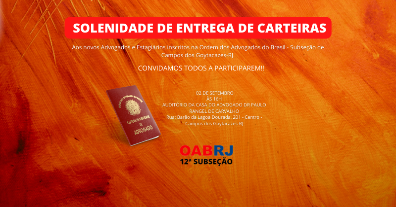 XV Solenidade de entrega de carteiras e cartões aos novos advogados(as) e estagiários(as)