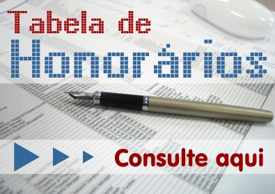 Divulgada tabelas de honorários do mês de novembro