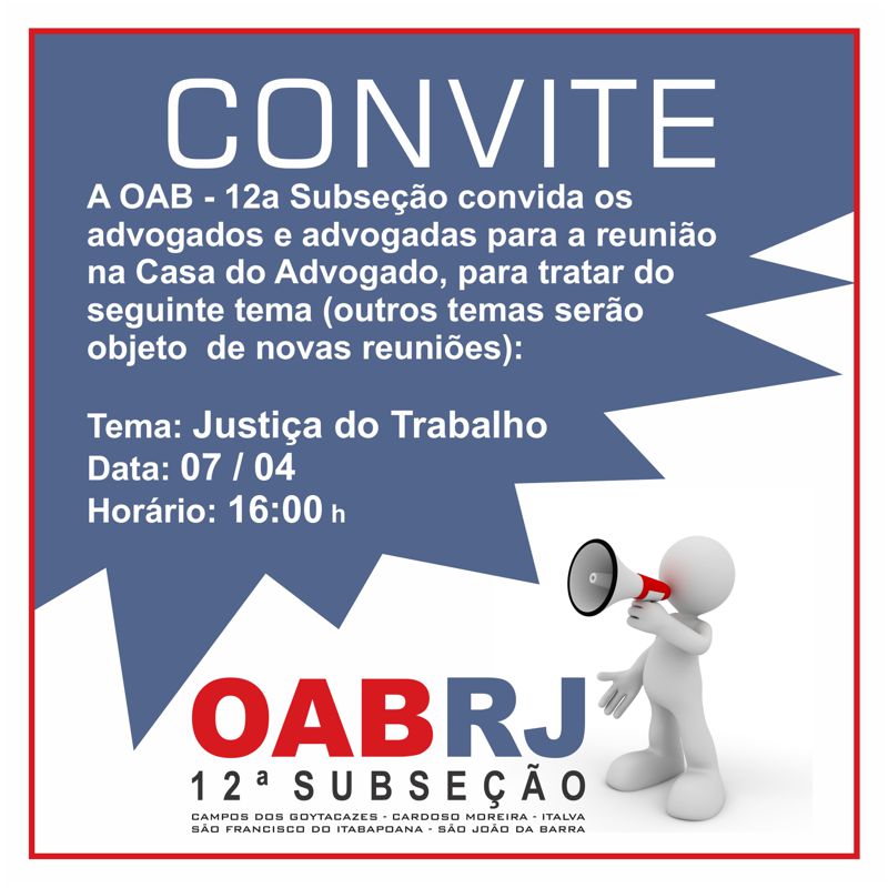 Convite aos Advogados