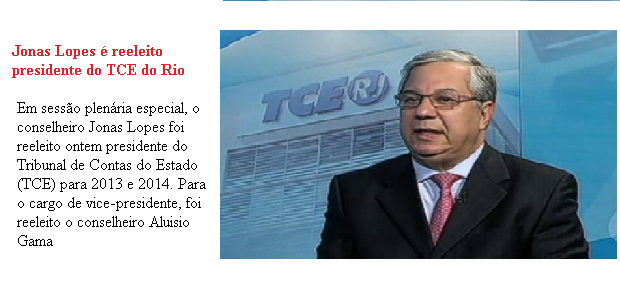 Presidente do TCE Rio é reeleito