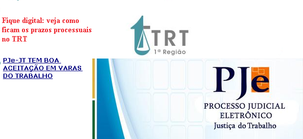 Fique digital: veja como ficam os prazos processuais no TRT