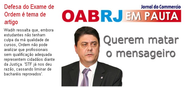 Querem matar o mensageiro - Wadih Damous