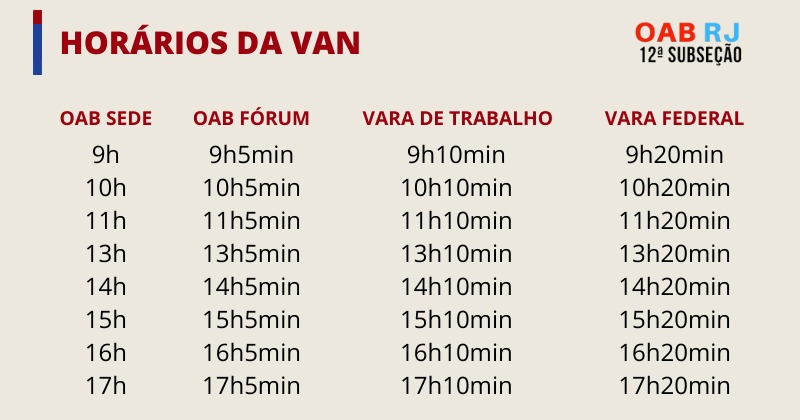Transporte da advocacia
