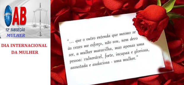 Homenagem ao Dia Internacional da Mulher