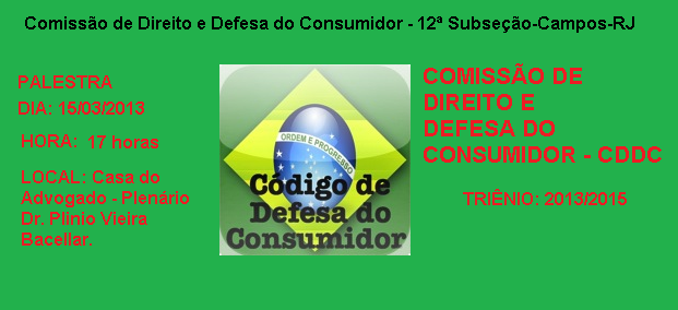 Palestra em homenagem ao Dia Mundial do Consumidor