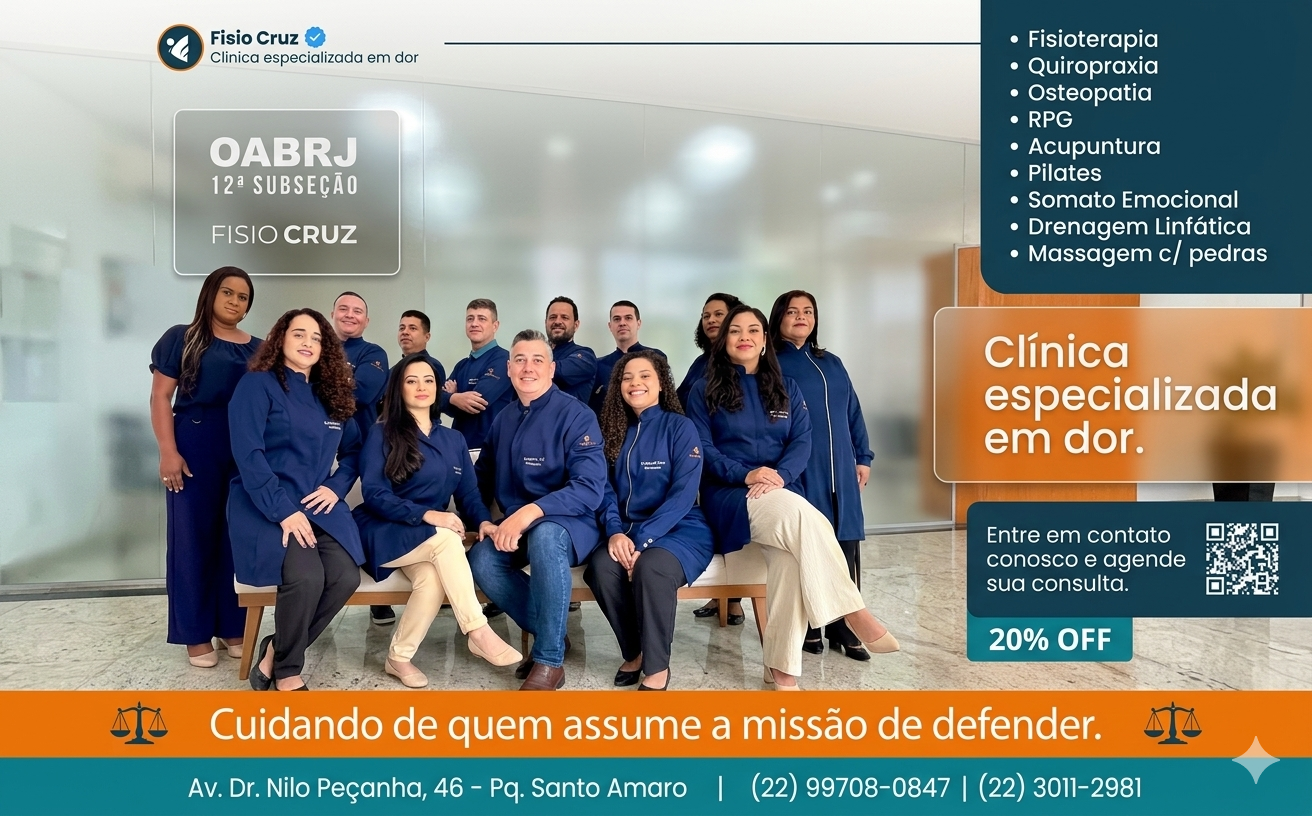 OAB Campos firma convênio com a Clínica Fisiocruz: Saúde e performance com desconto exclusivo