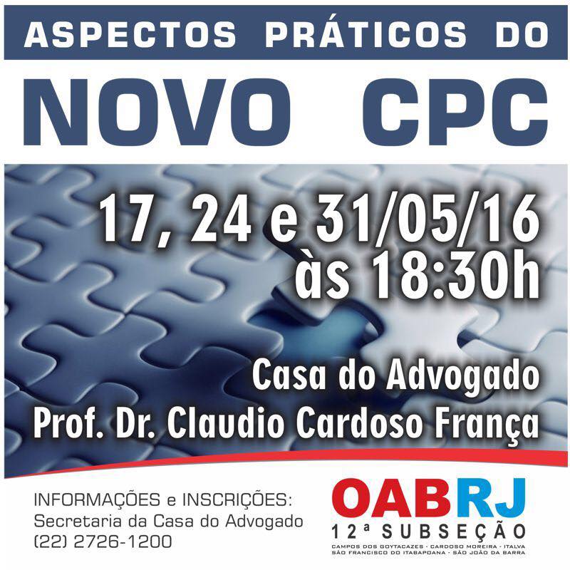 Aspectos práticos do Novo CPC