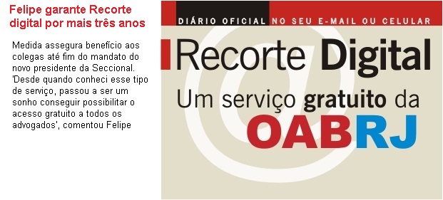 Felipe garante Recorte digital por mais três anos