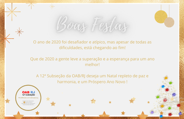 Mensagem de Natal e Ano Novo