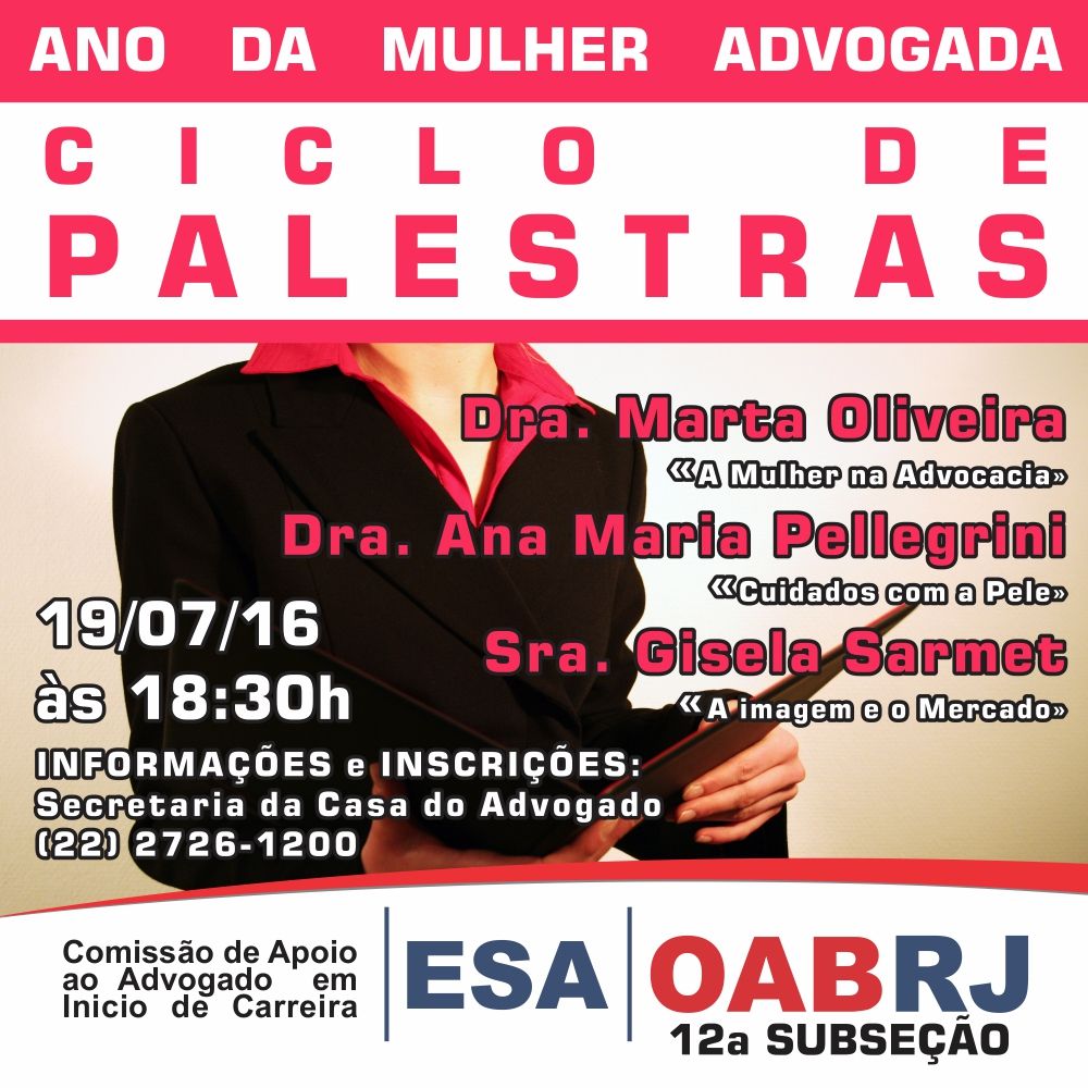 Ano da Mulher Advogada - Ciclo de Palestras