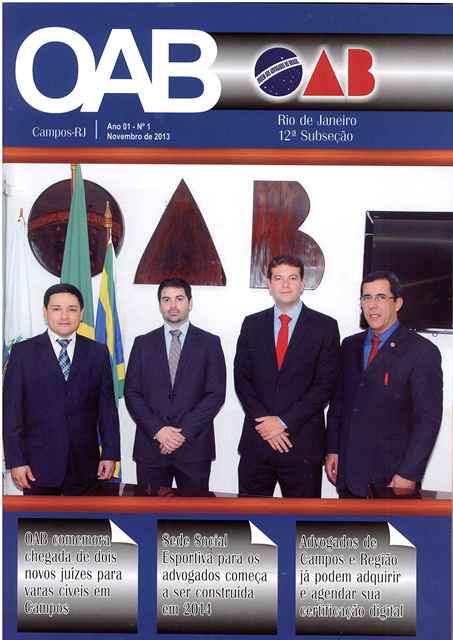 A primeira Revista da OAB Campos é lançada