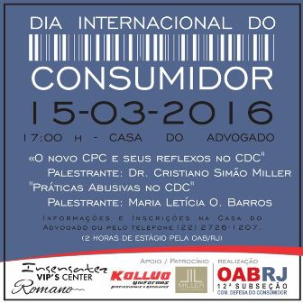 Palestras do Dia Internacional do Consumidor