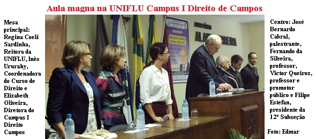 Aula Magna na UNIFLU Campus I Direito Campos