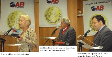 OAB Campos presta homenagem advogados que se destacaram em 2012