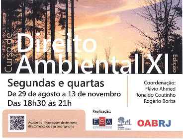 Curso de Direito Ambiental na Casa do Advogado