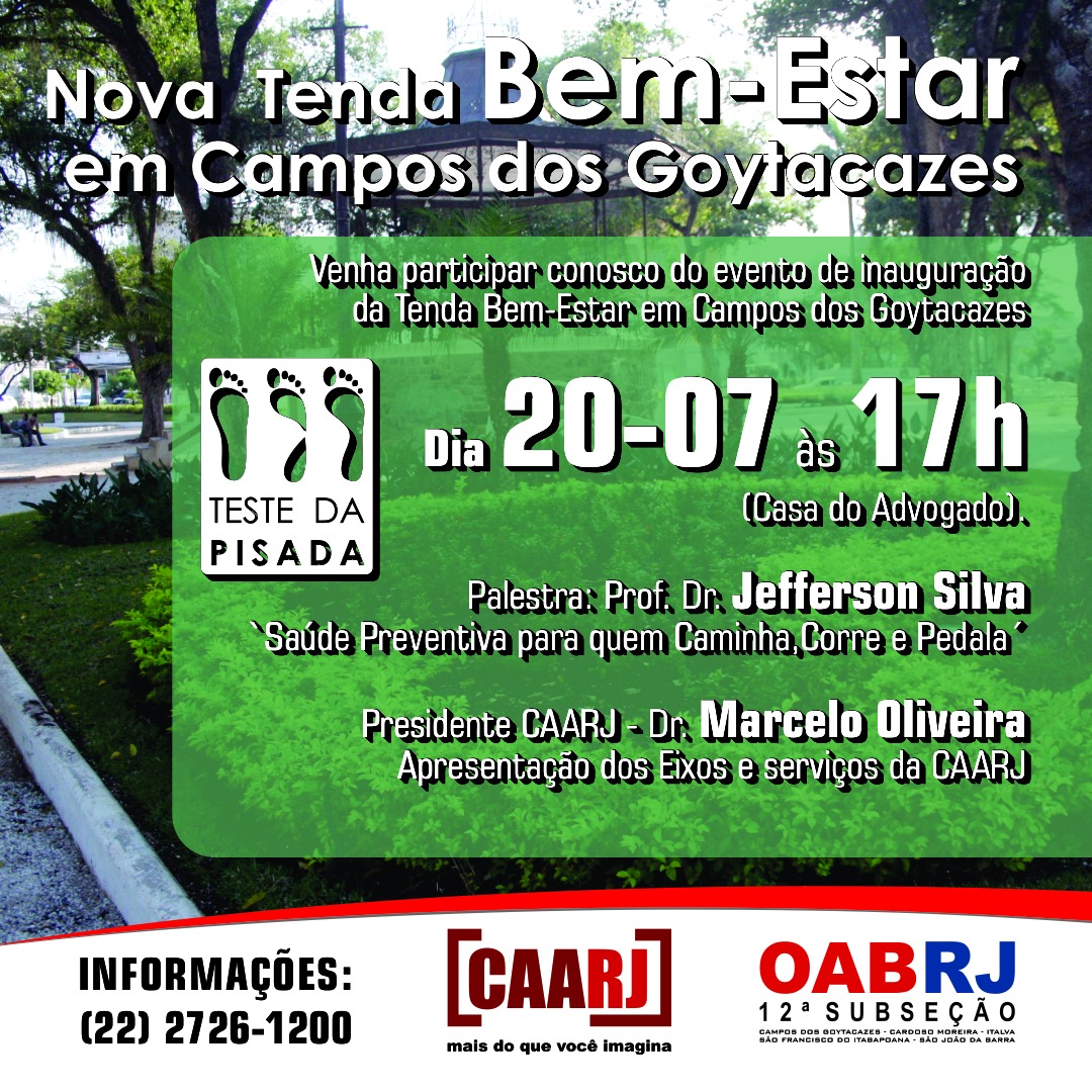 Lançamento do Projeto Tenda Bem-Estar CAARJ