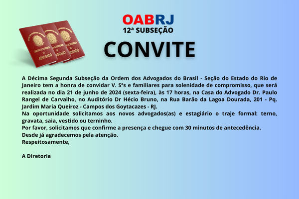 VII SOLENIDADE DE ENTREGA DE CARTEIRAS E CARTÕES DE ADVOGADOS E ADVOGADAS