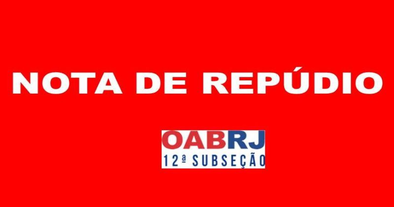 NOTA DE REPÚDIO