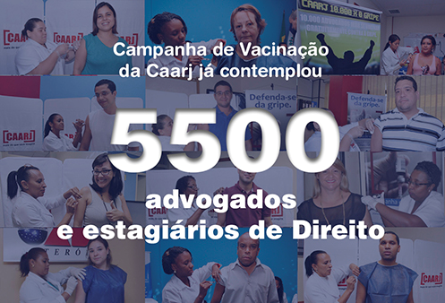 CAARJ: Mais de 5 mil advogados e estagiários de Direito imunizados contra a gripe