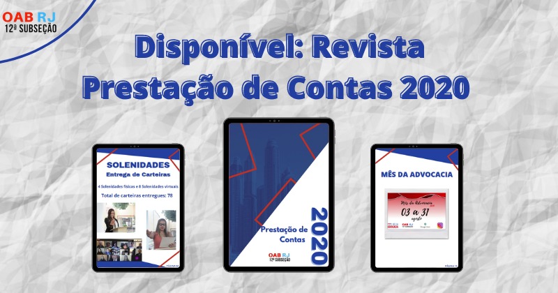 Prestação de contas de 2020