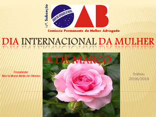 Convite - Comissão Permanente da Mulher Advogada