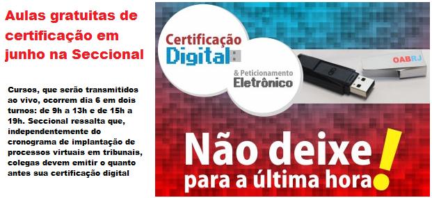 Aulas gratuitas de certificação ao vivo