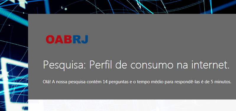 Para atender necessidade da classe por banda larga mais acessível, OABRJ faz levantamento sobre uso de Internet
