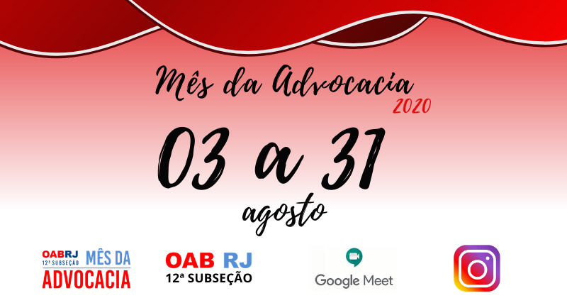 Mês da Advocacia totalmente virtual