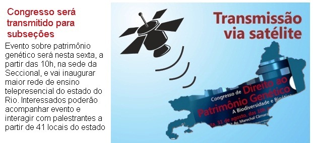 Rede telepresencial será inaugurada com congresso sexta