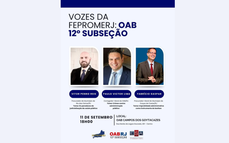 Evento "Vozes da Fepromerj" na OAB/RJ de Campos dos Goytacazes