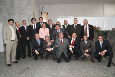 Posse do primeiro presidente da subseção Leopoldina