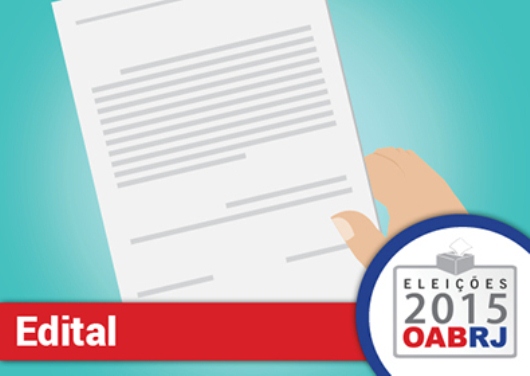 OAB/RJ divulga edital das próximas eleições, no dia 16 de novembro