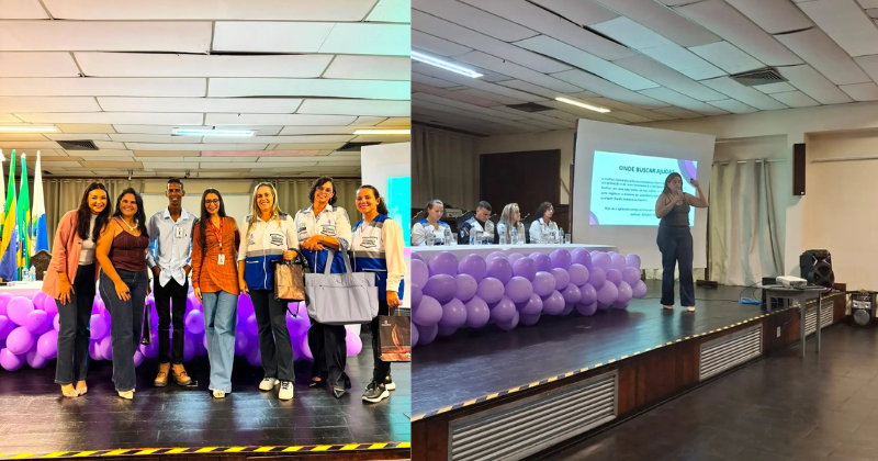Agosto Lilás: OAB Mulher representa a 12ª Subseção em evento de conscientização na Santa Casa de Misericórdia