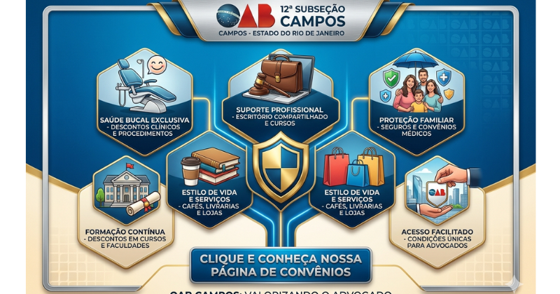 OAB Campos firma novo convênio com o Rafael Martins Estúdio de Odontologia; conheça nossa rede completa de benefícios