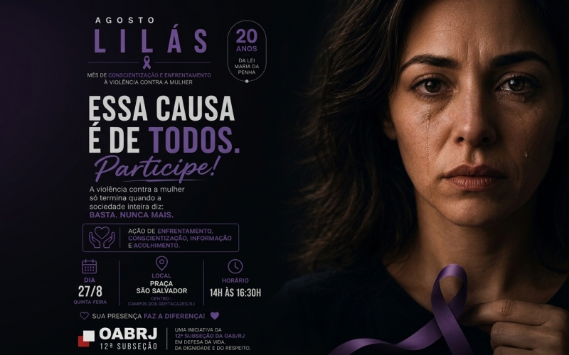 O enfrentamento à violência contra a mulher é uma causa de toda a sociedade