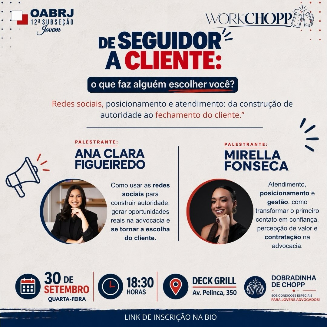 WORKCHOPP  DE SEGUIDOR A CLIENTE