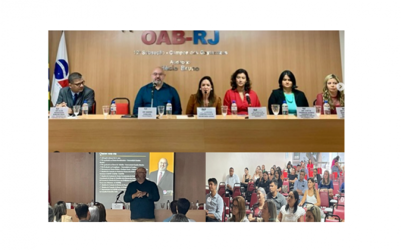 Comissões da OAB-Campos realizaram palestra ministrada pelo advogado e especialista em Direito Educacional André Coelho